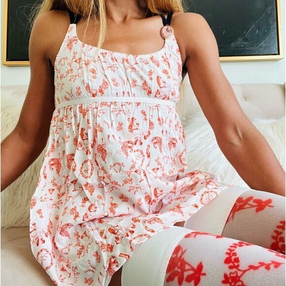 Savage X Fenty Roasted Red Fresh Ink Underpinnings Dbl Strap Babydoll SlipXL NWT - Picture 2 of 10